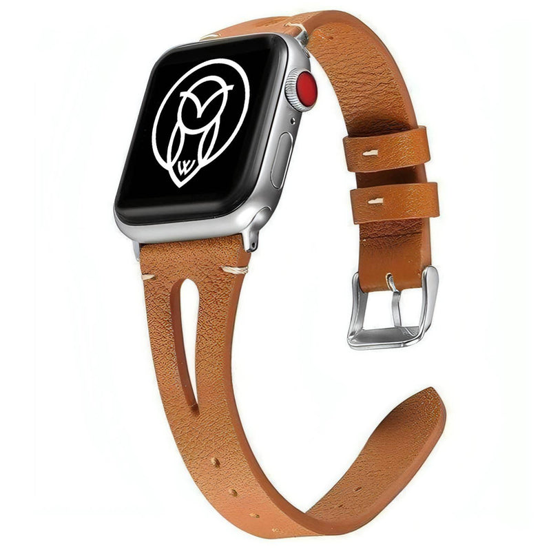 brown strap for apple smartwatch